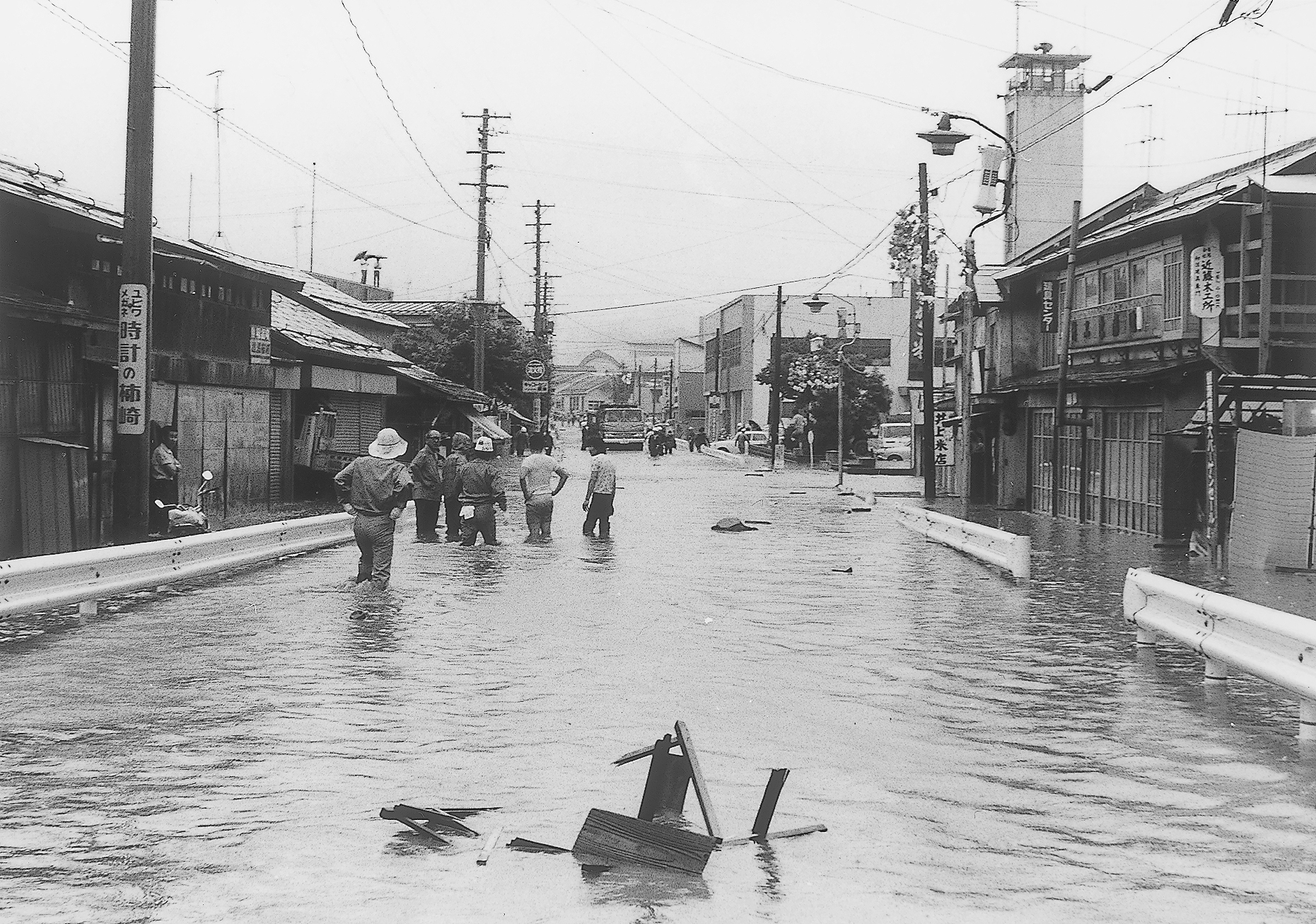 昭和49．8．1水害（新庄市役所前）