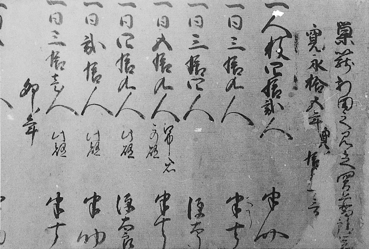 巣子堰開削文書