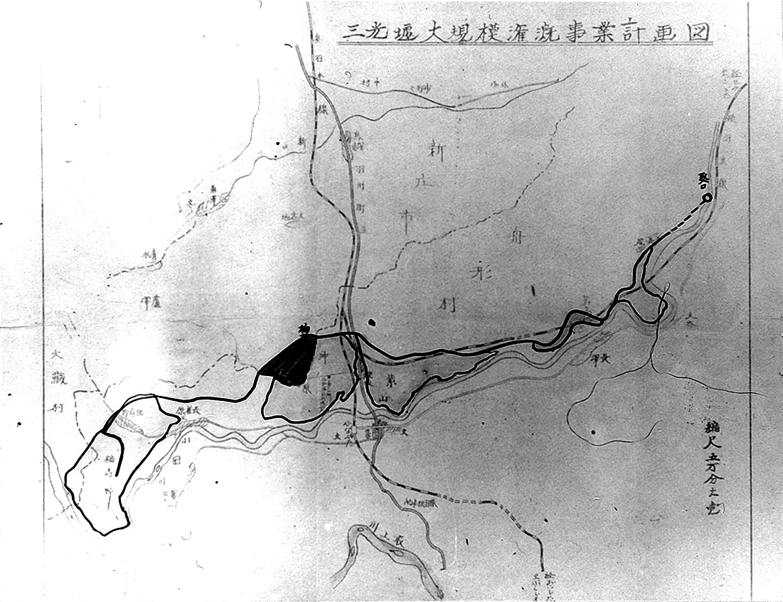 三光堰　事業計画図