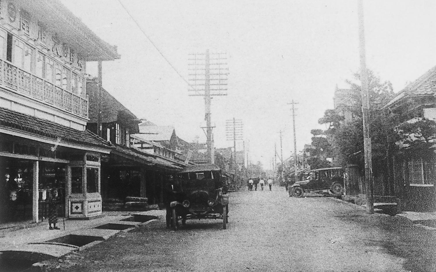 万場町通り(大正時代)