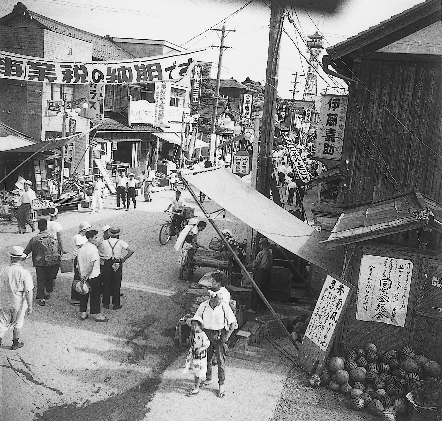 北本町通り（昭和20年代末ころ）