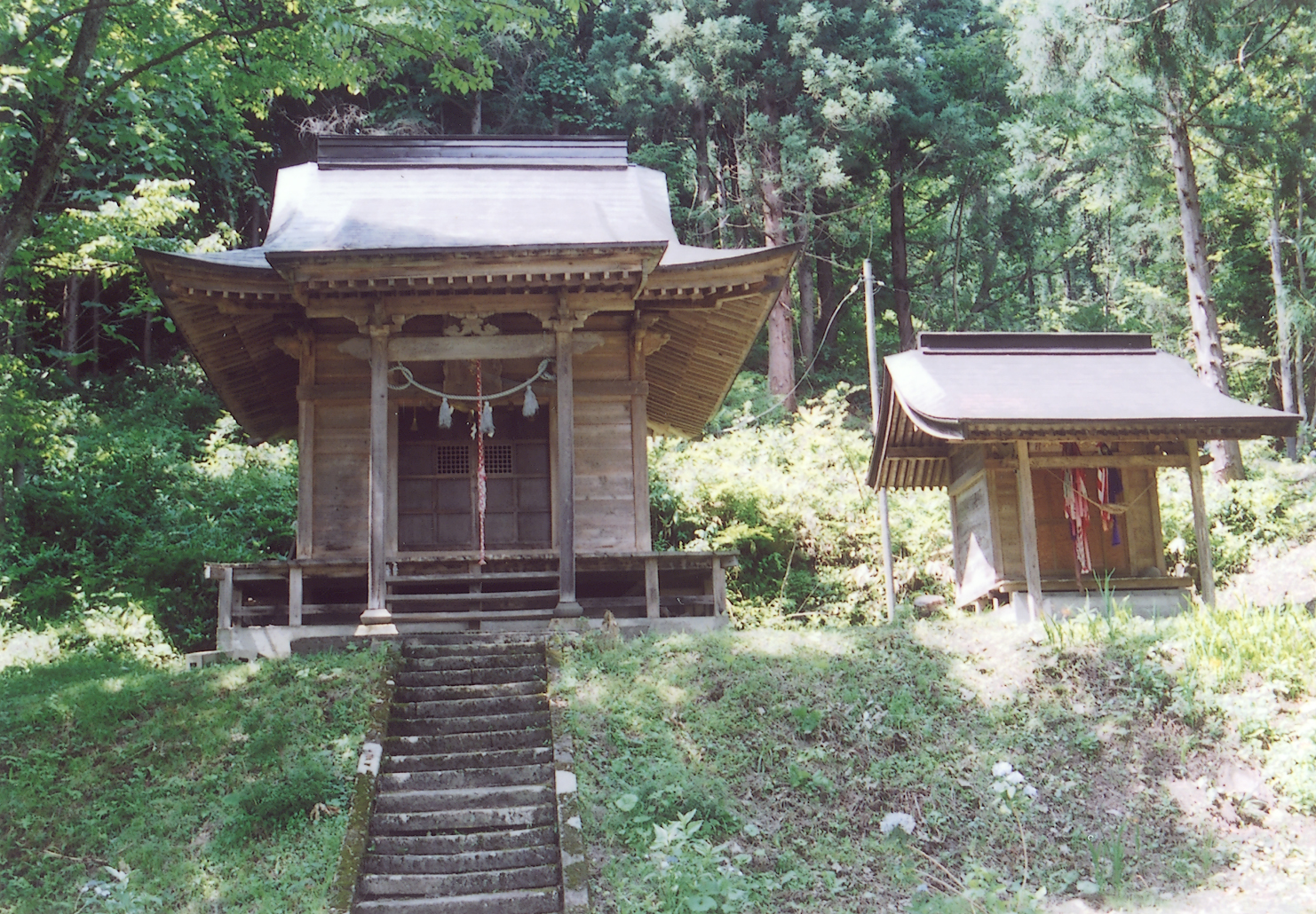 本合海八幡神社と七所明神