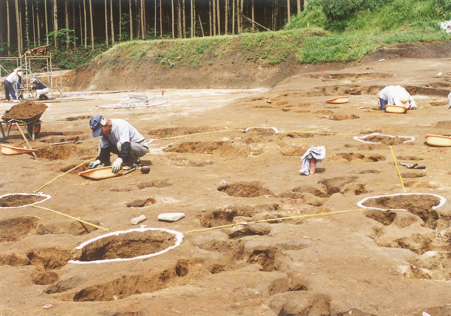 かっぱ遺跡の掘立柱建物跡