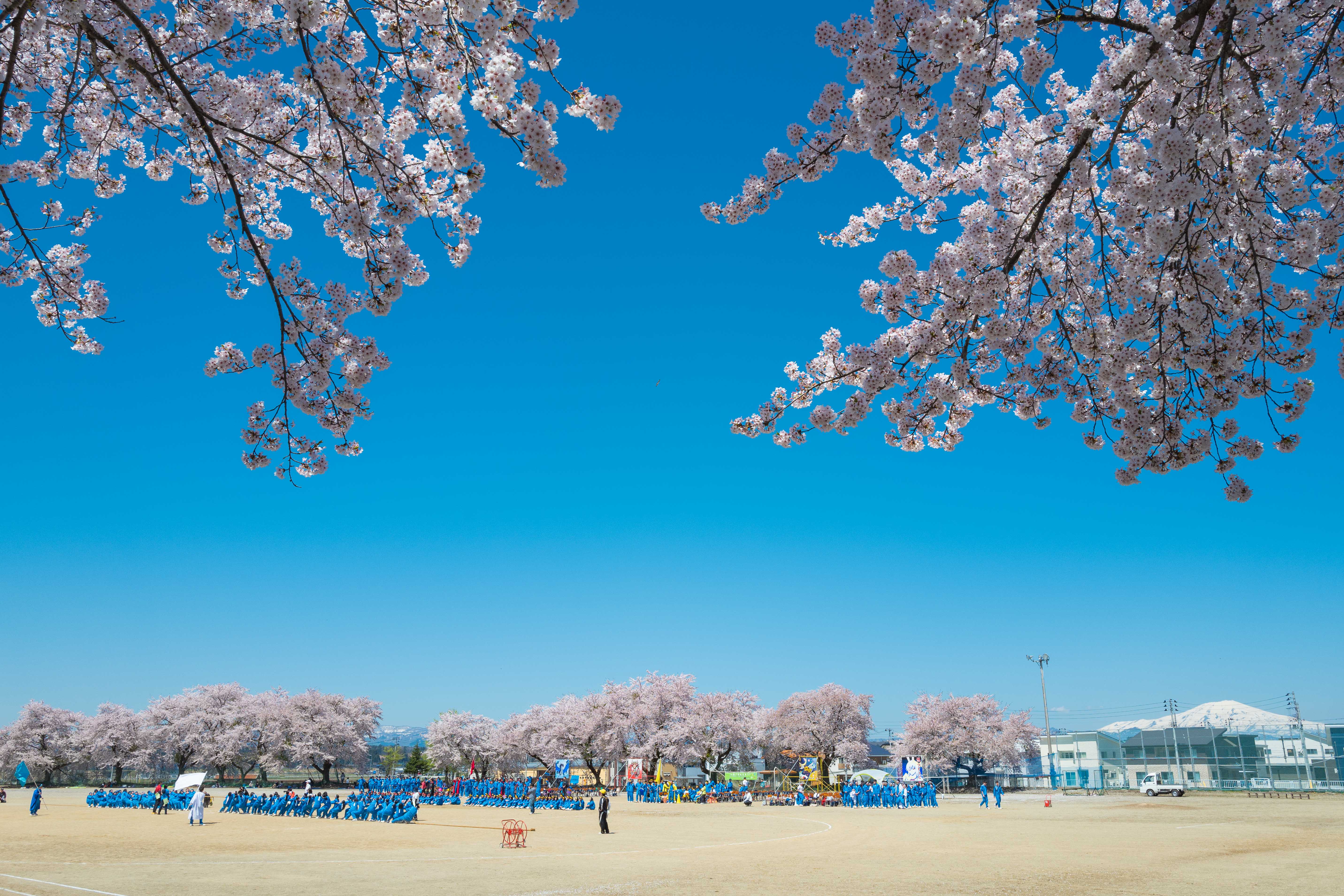 日新中学校付近