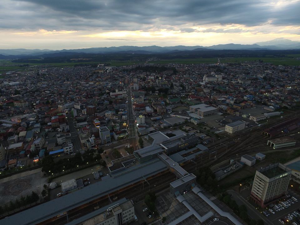 最上公園（新庄駅東口から）