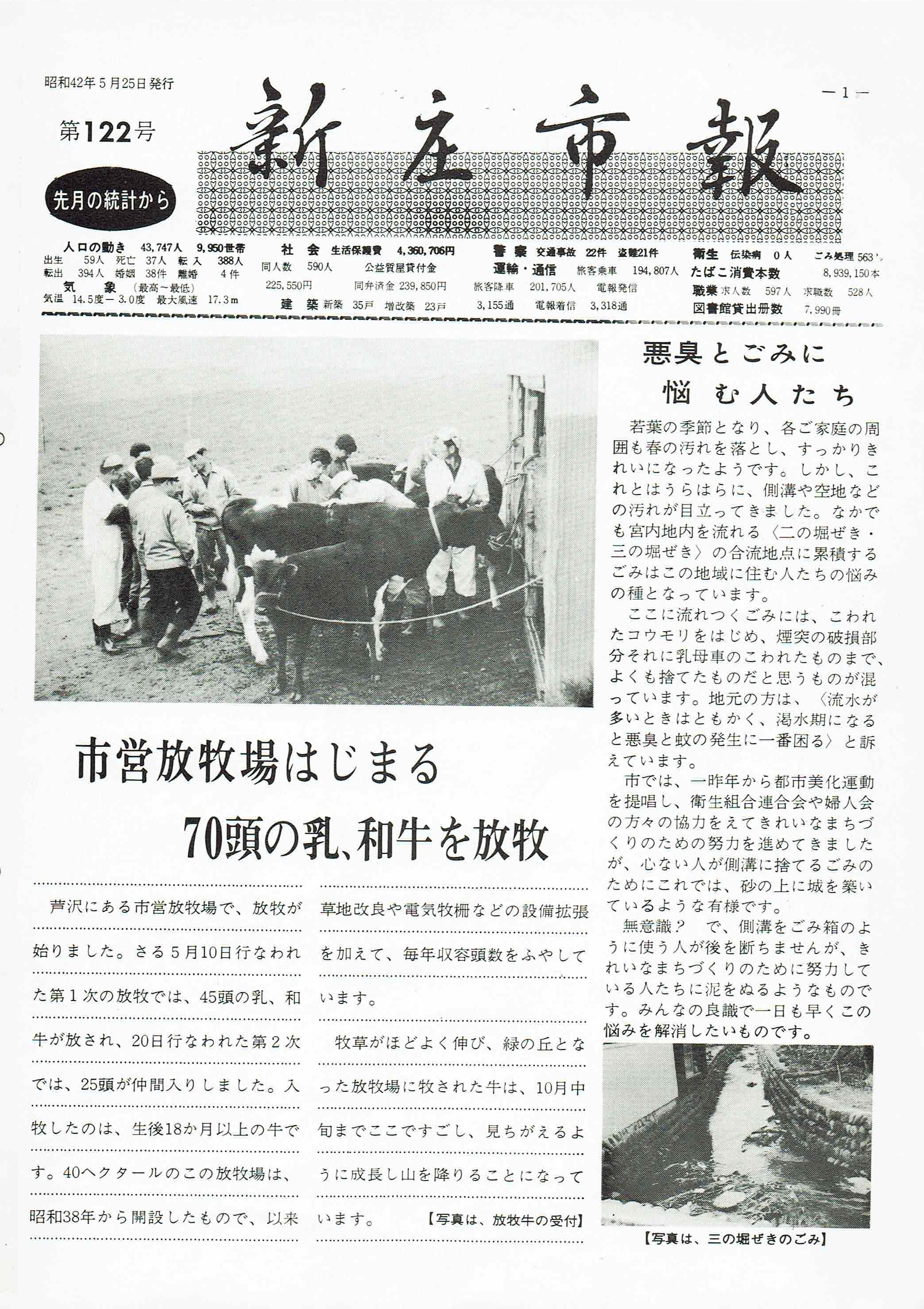 1967年 広報しんじょう5月号