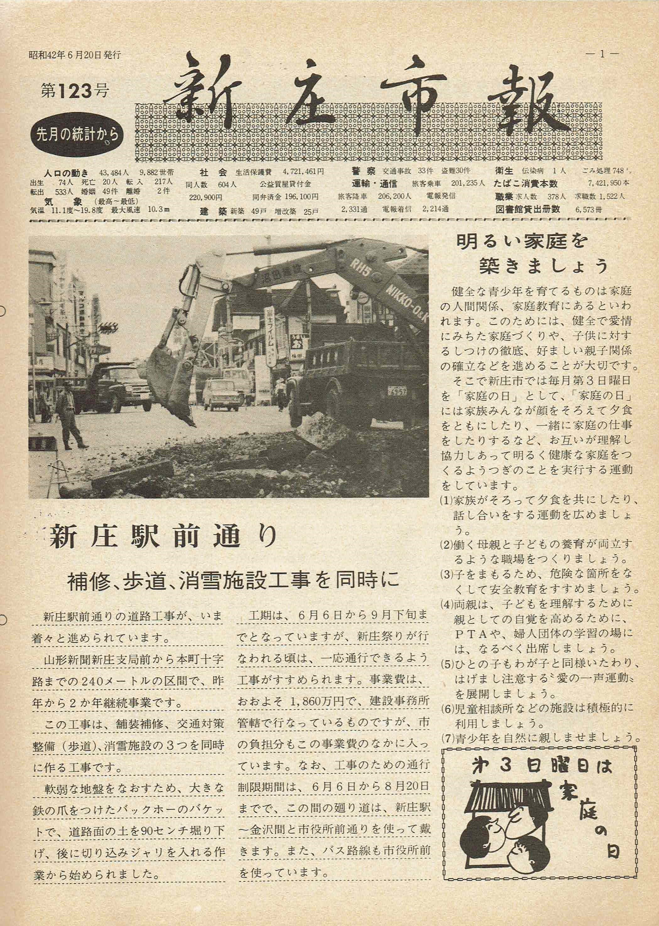 1967年 広報しんじょう6月号