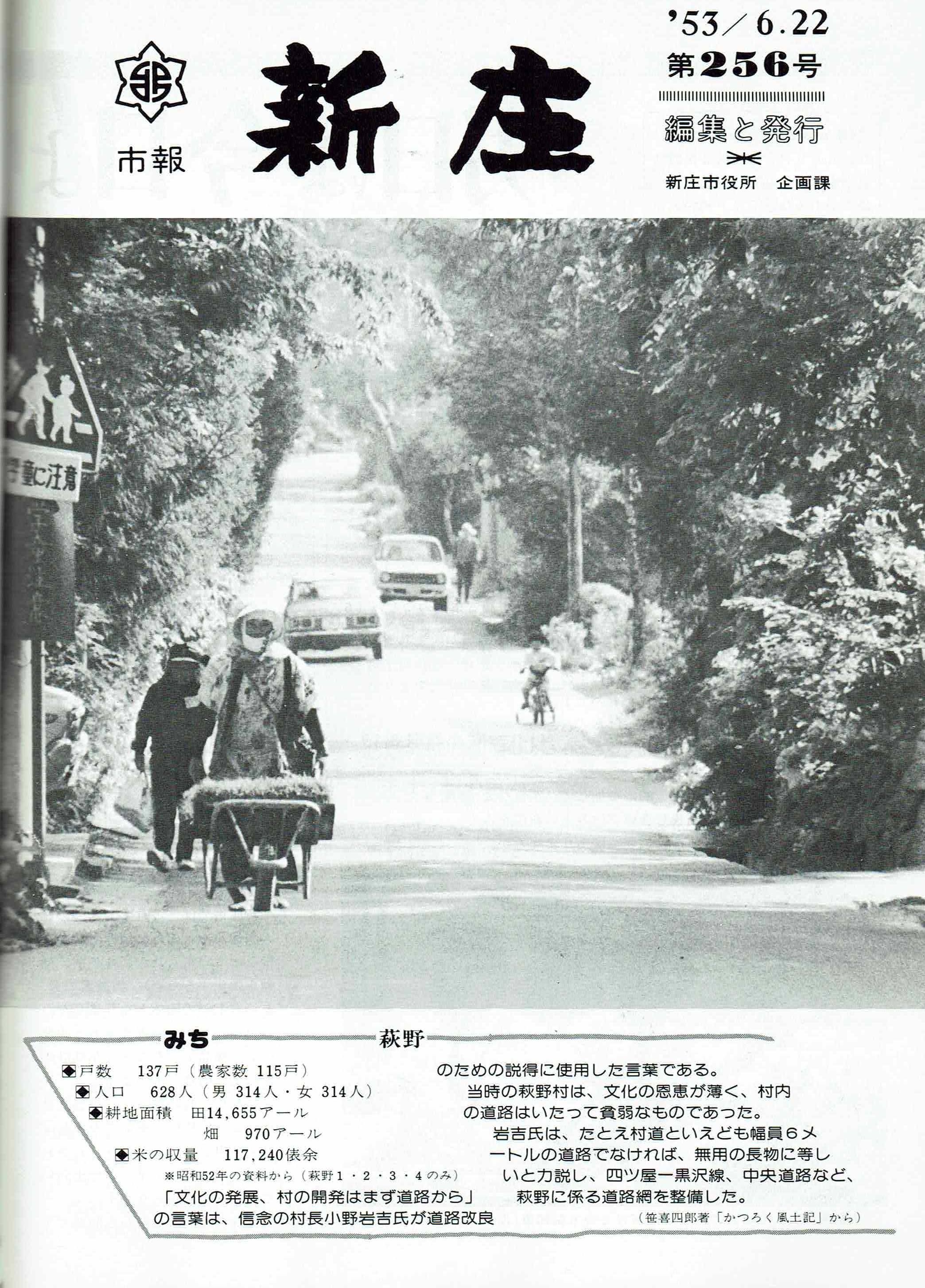 1978年 広報しんじょう6月号