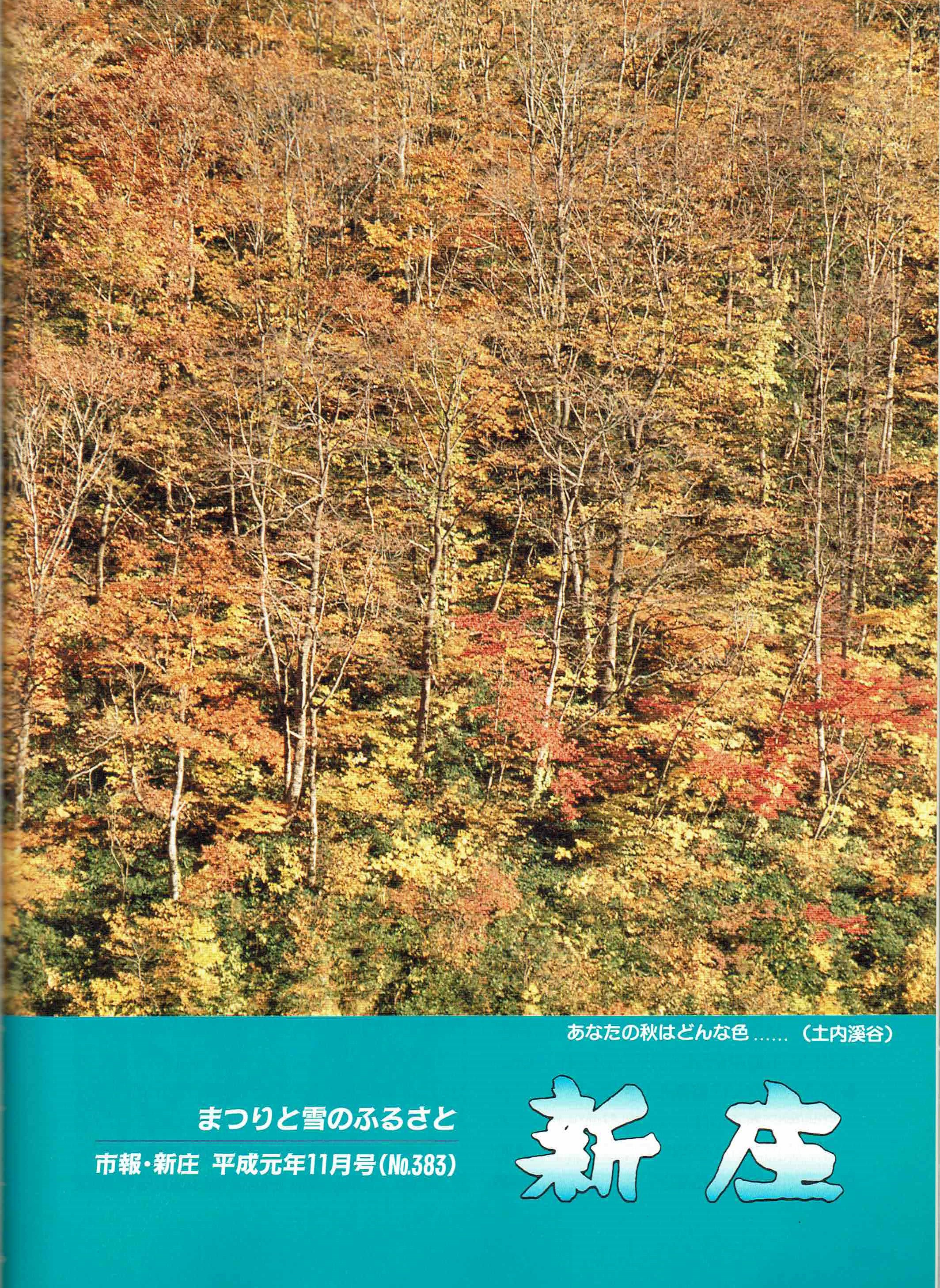 1989年 広報しんじょう11月号