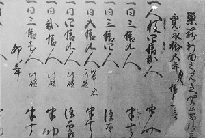 巣子堰開削文書