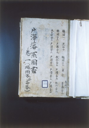 「戸沢藩系図書」巻一