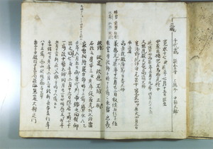 戸沢正誠履歴(「戸沢藩系図書」部分)