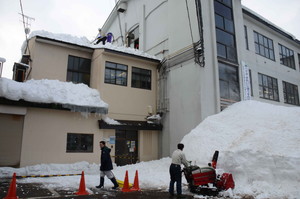 豪雪時の除雪作業