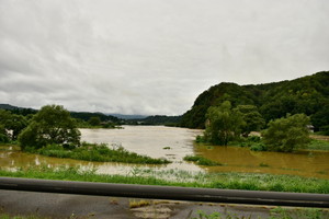 最上川増水