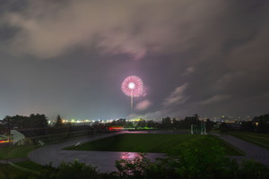 花火大会（東山運動公園から）